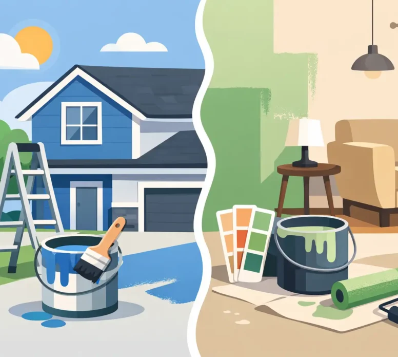 Exterior vs Interior Paint: What’s the Difference?