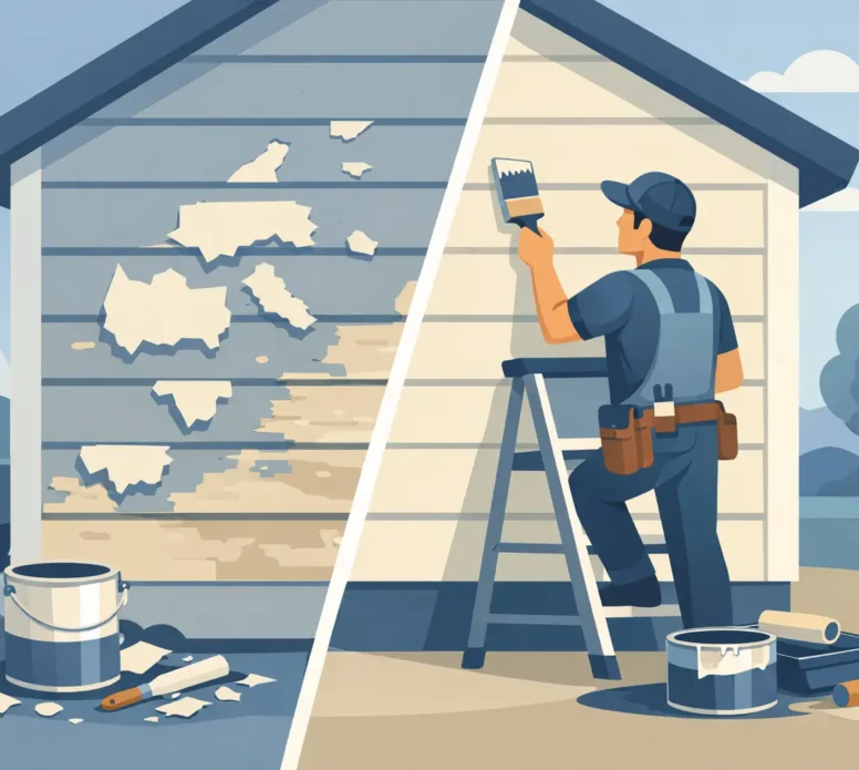 Peeling Exterior Paint and How to Fix It