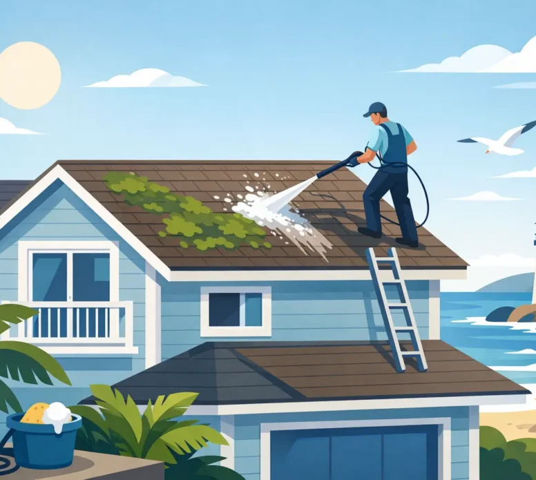 Roof Cleaning: What Coastal Homes Really Need